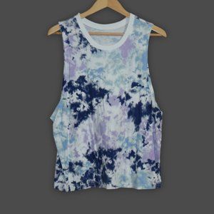 FLIRTITUDE ACTIVE Women's JUNIORS Sz L Tie-Dye Tank Top T-Shirt - EXCELLENT